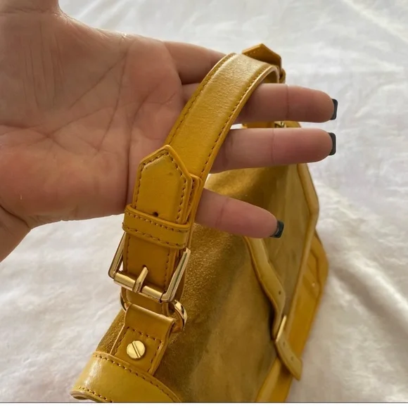 Tory Burch 797 Suede & Leather Satchel Bag - Picture 7 of 15